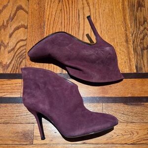 Vince Camuto Deep Purple Suede Heeled Boots